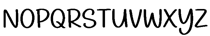 Charming Simple Font UPPERCASE