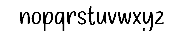 Charming Simple Font LOWERCASE