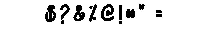 Charming Smiling Font OTHER CHARS