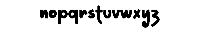 Charming Smiling Font LOWERCASE