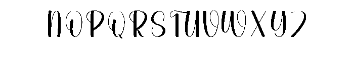 Charming3 Font UPPERCASE