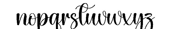 Charmy Font LOWERCASE