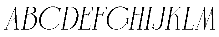 Charnoir Italic Font UPPERCASE