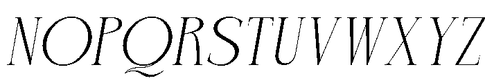Charnoir Italic Font UPPERCASE