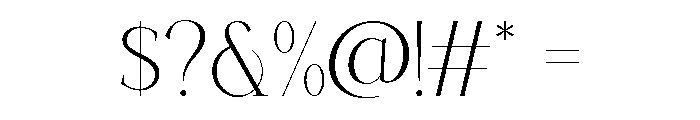 Charnoir Regular Font OTHER CHARS