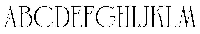 Charnoir Regular Font UPPERCASE