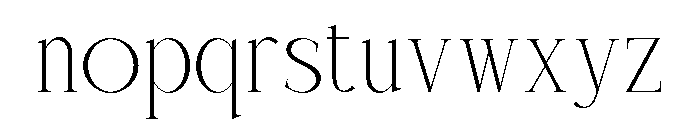 Charnoir Regular Font LOWERCASE