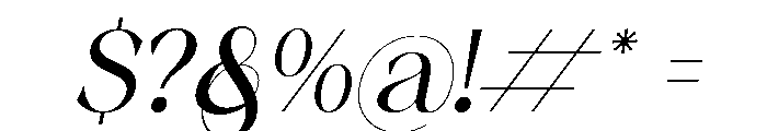 Charon Smith Italic Font OTHER CHARS