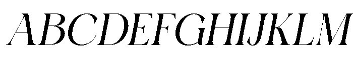 Charon Smith Italic Font UPPERCASE