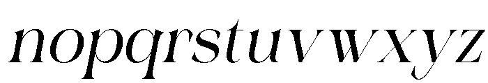 Charon Smith Italic Font LOWERCASE