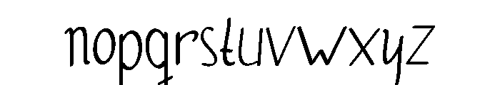 Charry Font LOWERCASE