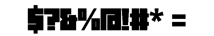 Chasing Regular Font OTHER CHARS