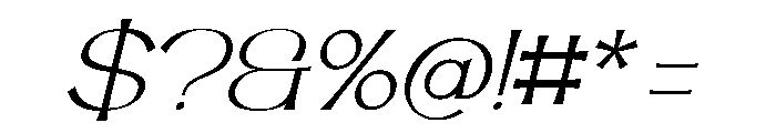 Chateau Italic Font OTHER CHARS