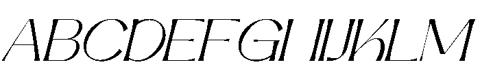 Chateau Italic Font UPPERCASE