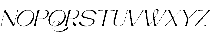 Chateau Italic Font UPPERCASE