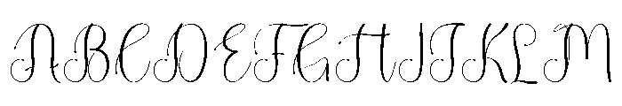 Chatering Birthday Font UPPERCASE