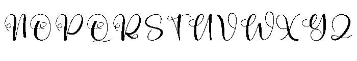Chatime Font UPPERCASE