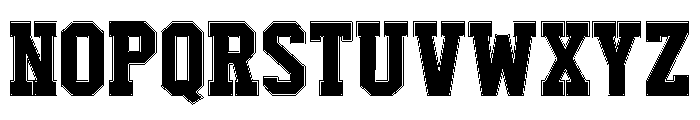 Checkered Army Red Font LOWERCASE