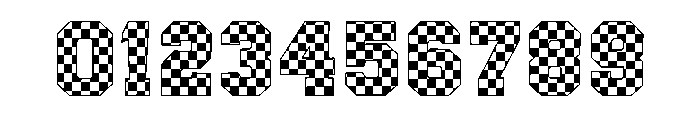 Checkered Varsity Font OTHER CHARS