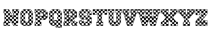 Checkered Varsity Font LOWERCASE