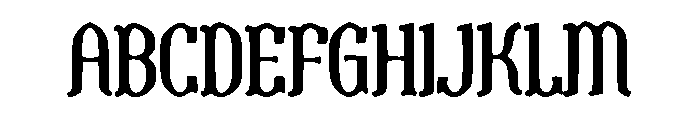 Cheddar Gothic Font UPPERCASE