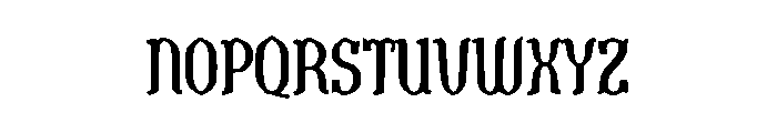 Cheddar Gothic Font LOWERCASE