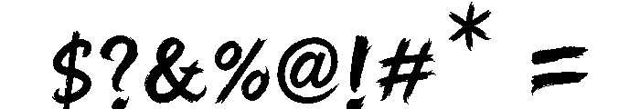 Cheeky Ink Regular Font OTHER CHARS