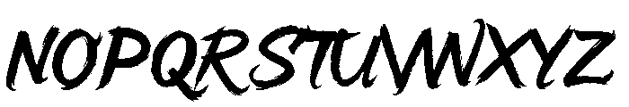 Cheeky Ink Regular Font UPPERCASE