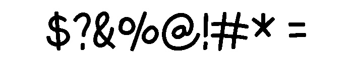 Cheeky Pencil Regular Font OTHER CHARS