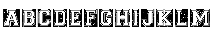 Cheer Distressed Font UPPERCASE
