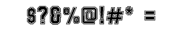 Cheer Halftime Font OTHER CHARS