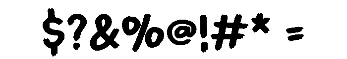 Cheerful Chalk Regular Font OTHER CHARS
