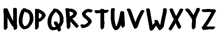 Cheerful Chalk Regular Font UPPERCASE