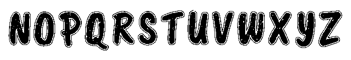 Cheerful Gliter Regular Font UPPERCASE