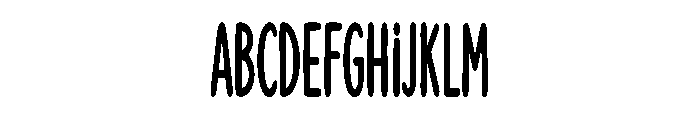 Cheerful Letters Font UPPERCASE
