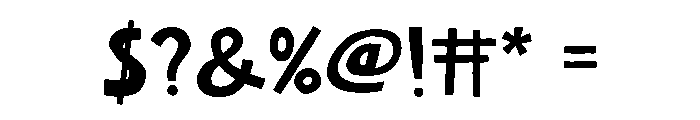 Cheerful Scribble Font OTHER CHARS