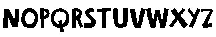Cheerful Scribble Font UPPERCASE