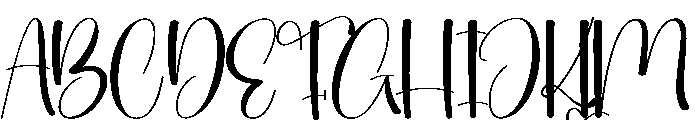 Cheerleading Font UPPERCASE