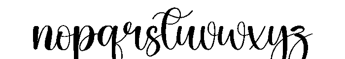 Cheerleading Font LOWERCASE