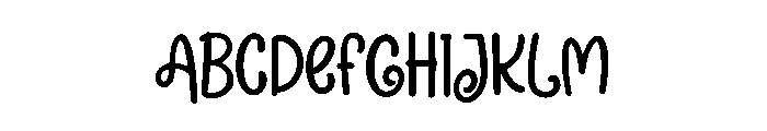Cheery Bloom Font UPPERCASE