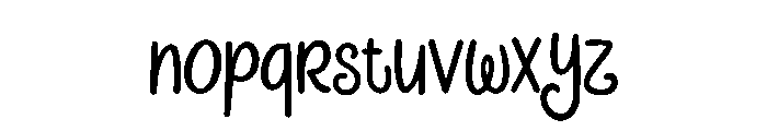 Cheery Bloom Font LOWERCASE