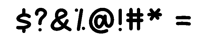 Cheery Note Font OTHER CHARS