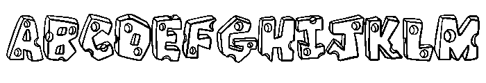 Cheese By Squeeb Creati Regular Font UPPERCASE