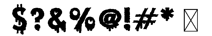 Cheesy Pizza CF Font OTHER CHARS