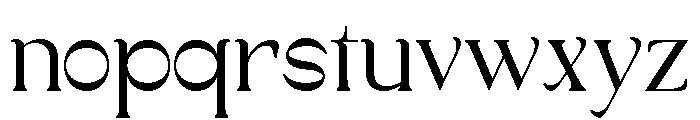 Cheliny-Regular Font LOWERCASE