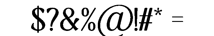 Chelone Regular Font OTHER CHARS
