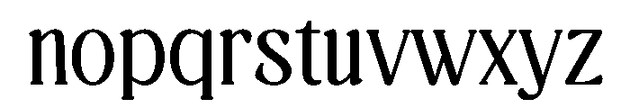 Chelone Regular Font LOWERCASE