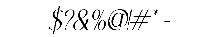 Chelvor Italic Font OTHER CHARS