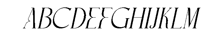 Chelvor Italic Font UPPERCASE
