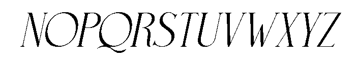 Chelvor Italic Font UPPERCASE